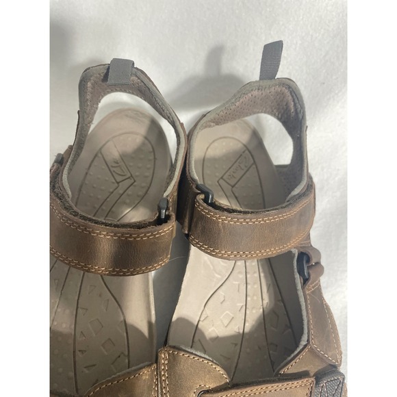 Clarks Leather Sport Sandals Fisherman Men 12M Brown Adjustable Straps 63581 main image 11